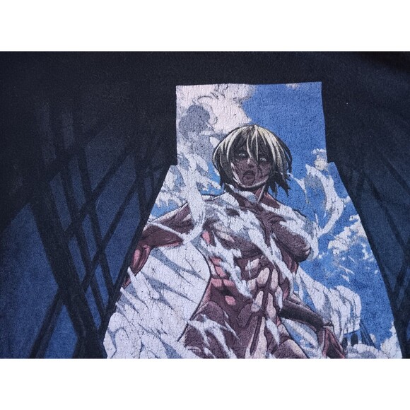 (2) Attack On Titan Shirts Mikasa Akerman & Chibi Mens Medium Vintage Y2K Anime - Picture 4 of 14